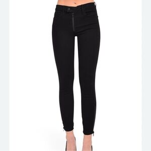 Frame Denim Jet Black Skinny Jeans